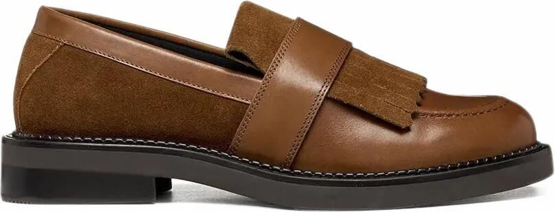 Geox Serilda loafers met franje Bruin