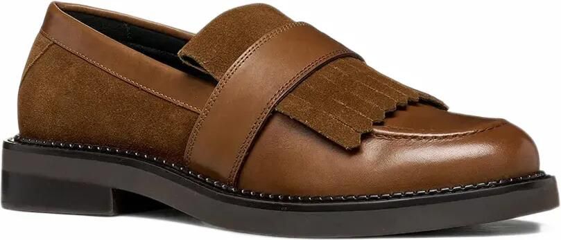 Geox Serilda loafers met franje Bruin - Foto 4