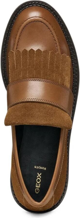 Geox Serilda loafers met franje Bruin - Foto 3