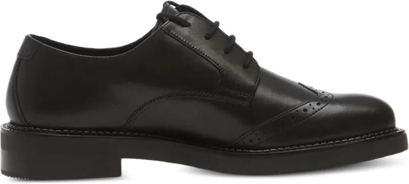 Geox Serilda leren derby schoenen met brogue-detail Zwart