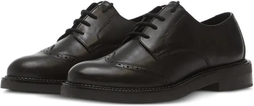 Geox Serilda leren derby schoenen met brogue-detail Zwart - Foto 3