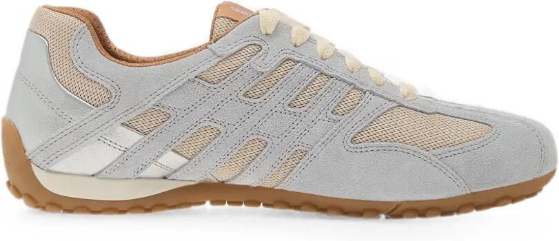 Geox Snake Original sneakers met mesh vlakken Grijs