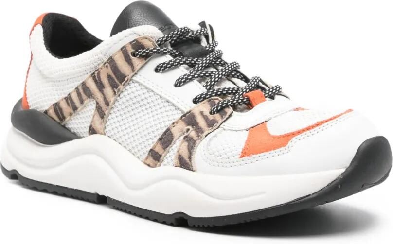 Geox Sneakers met dierenprint Wit - Foto 2