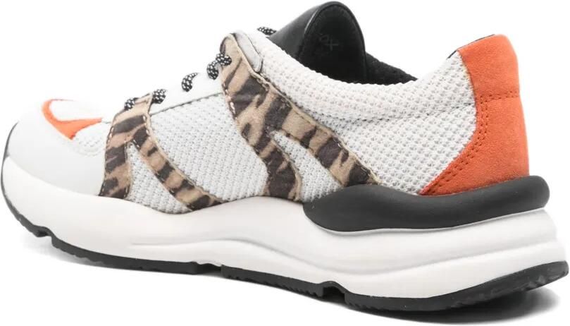 Geox Sneakers met dierenprint Wit - Foto 3
