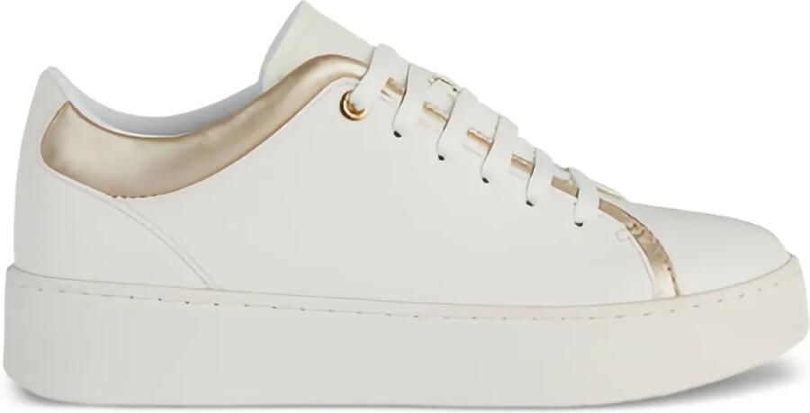 Geox Sneakers met metallic vlakken Wit