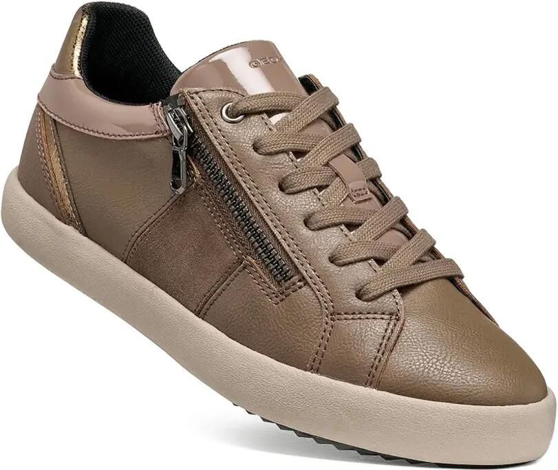 Geox Sneakers met vlakken en rits aan de zijkant Bruin - Foto 2