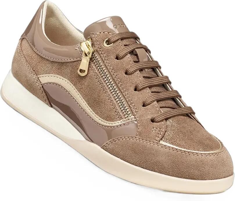 Geox Sneakers met vlakken en rits aan de zijkant Bruin - Foto 2