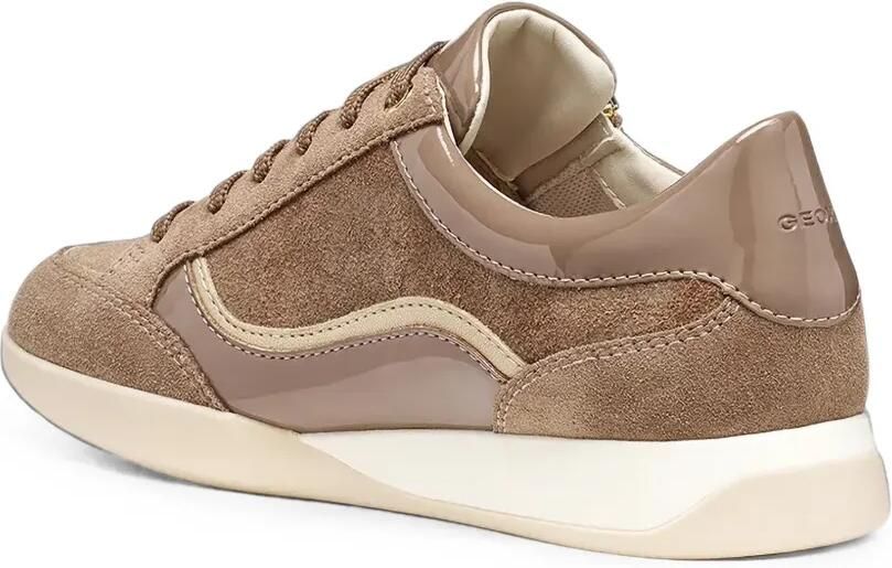 Geox Sneakers met vlakken en rits aan de zijkant Bruin - Foto 3