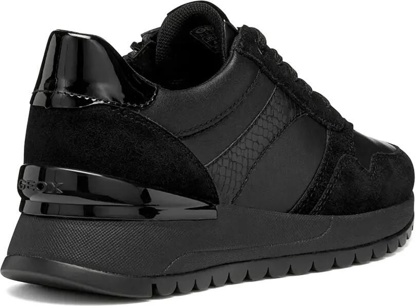 Geox Sneakers met vlakken en slangen-effect Zwart - Foto 2