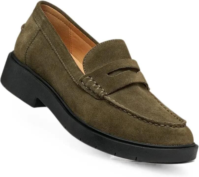 Geox Spherica Ec1 B suède loafers Groen