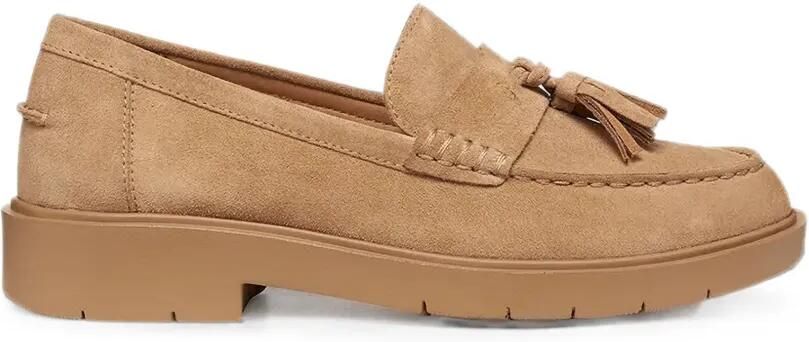 Geox Spherica EC1 suède loafers met kwastje Beige