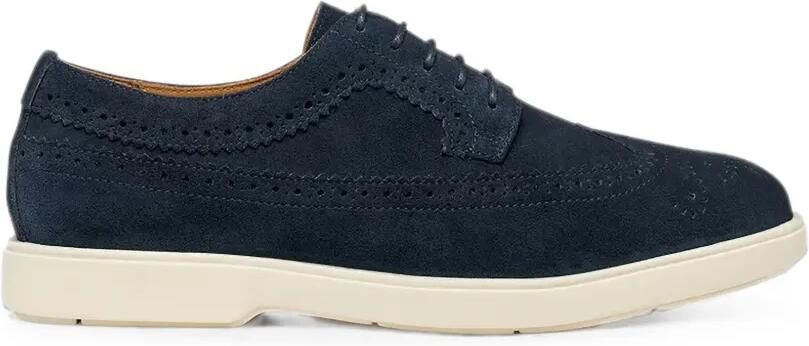 Geox Spherica EC17 Oxford schoenen met brogue-detail Blauw