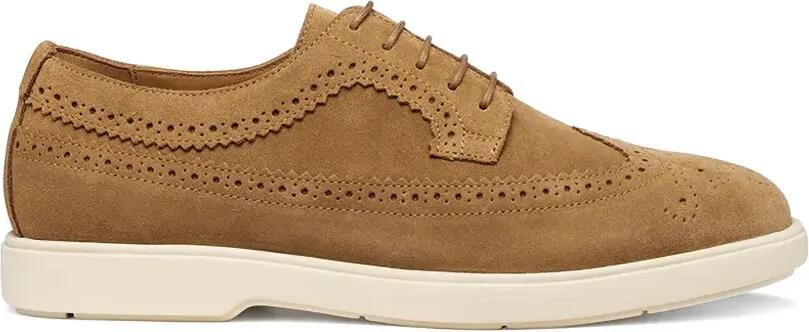 Geox Spherica Ec17 veterschoenen met brogue detail Bruin