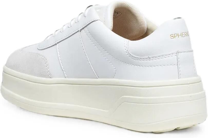 Geox Spherica Ecub-2 sneakers met plateauzool Wit - Foto 3