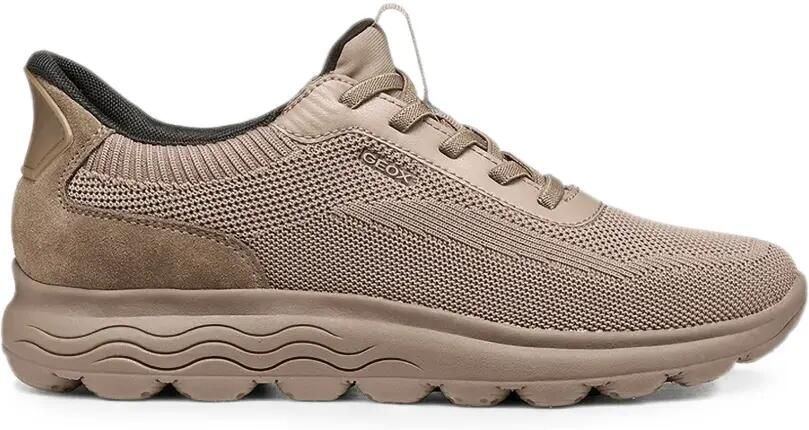 Geox Spherica gebreide sneakers met vlak Beige