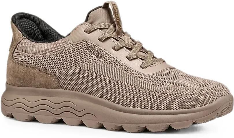 Geox Spherica gebreide sneakers met vlak Beige - Foto 4