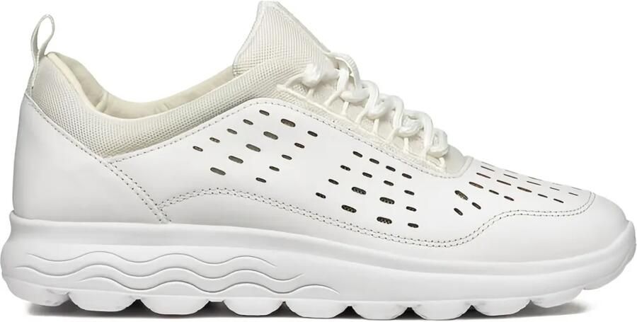 Geox Spherica geperforeerde sneakers Wit