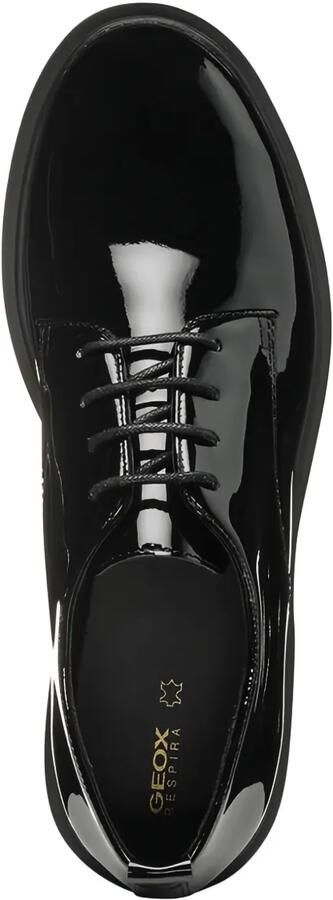 Geox Spherica lakleren derby veterschoenen Zwart - Foto 3
