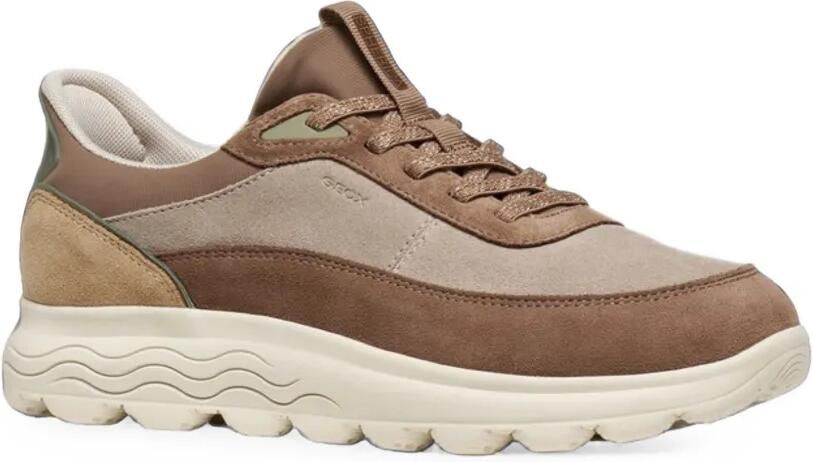 Geox Spherica sneakers met vlakken Bruin - Foto 4