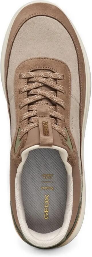 Geox Spherica sneakers met vlakken Bruin - Foto 5