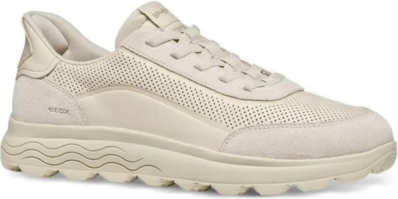 Geox Spherica Plus geperforeerde sneakers Beige - Foto 3