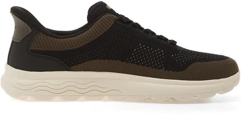 Geox Spherica Plus mesh sneakers Zwart