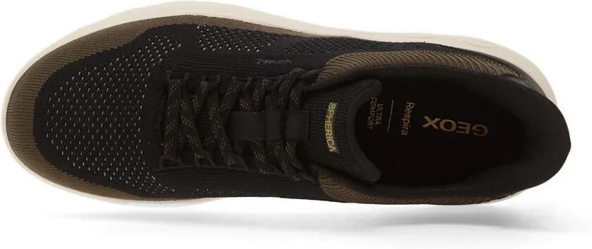 Geox Spherica Plus mesh sneakers Zwart - Foto 4