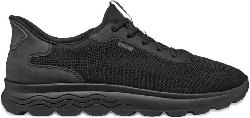 Geox Spherica Plus sneakers met textuur Zwart