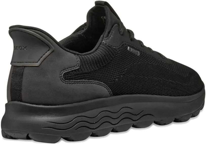 Geox Spherica Plus sneakers met textuur Zwart - Foto 2