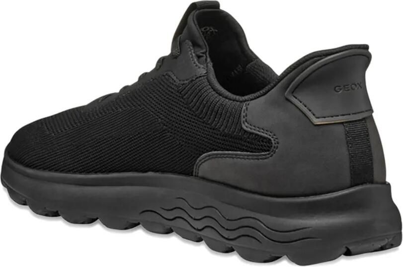 Geox Spherica Plus sneakers met textuur Zwart - Foto 3