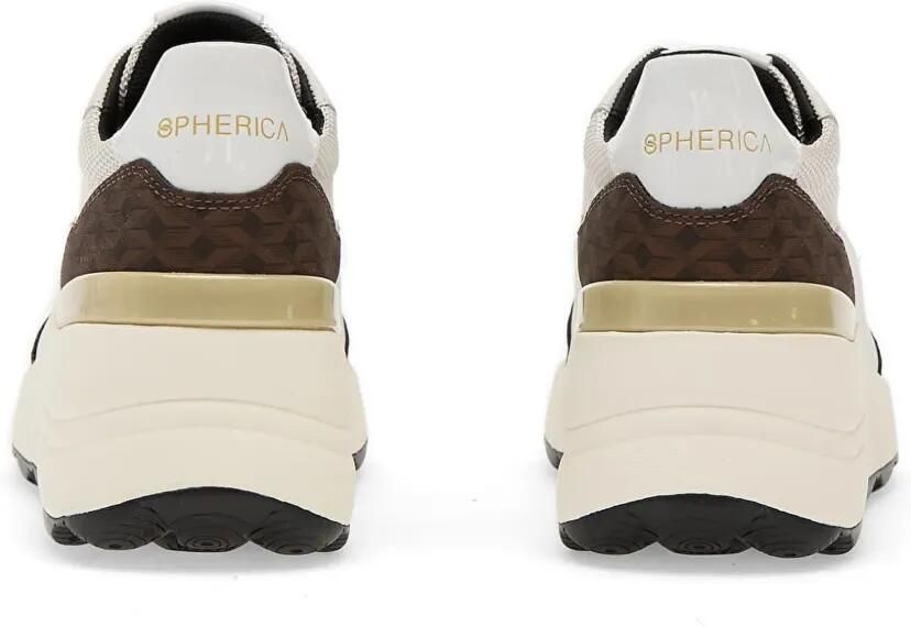 Geox Spherica sneakers met mesh vlakken Beige - Foto 2
