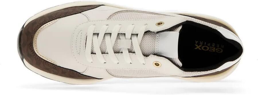 Geox Spherica sneakers met mesh vlakken Beige - Foto 4