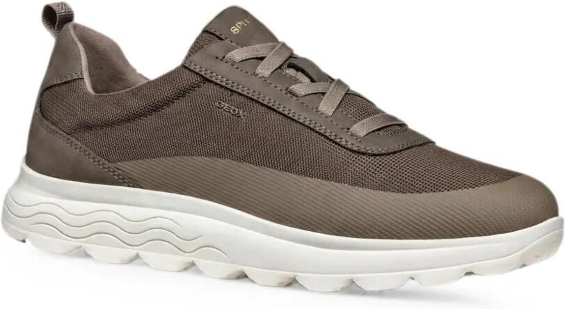 Geox Spherica sneakers met vlakken Bruin