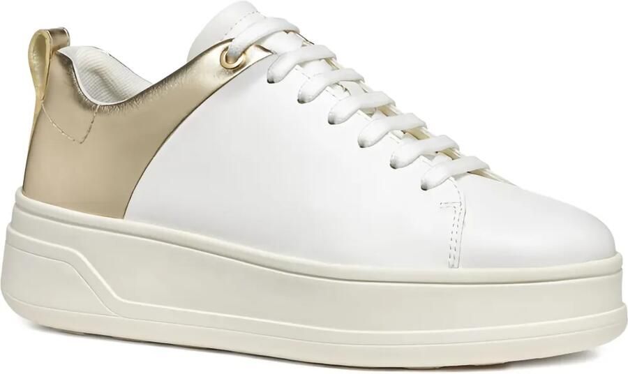 Geox Spherica sneakers met vlakken Wit