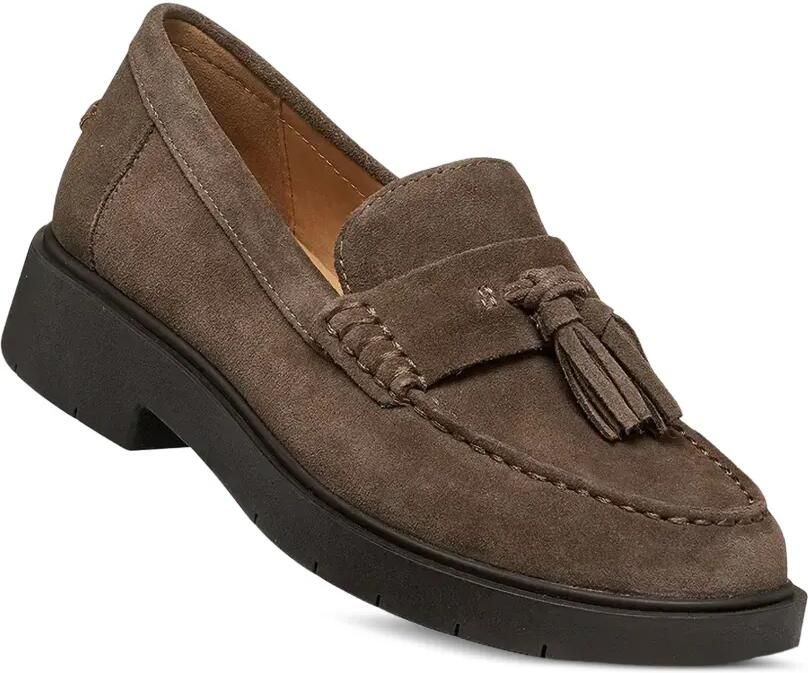 Geox Spherica suède loafers met kwastje Bruin - Foto 2