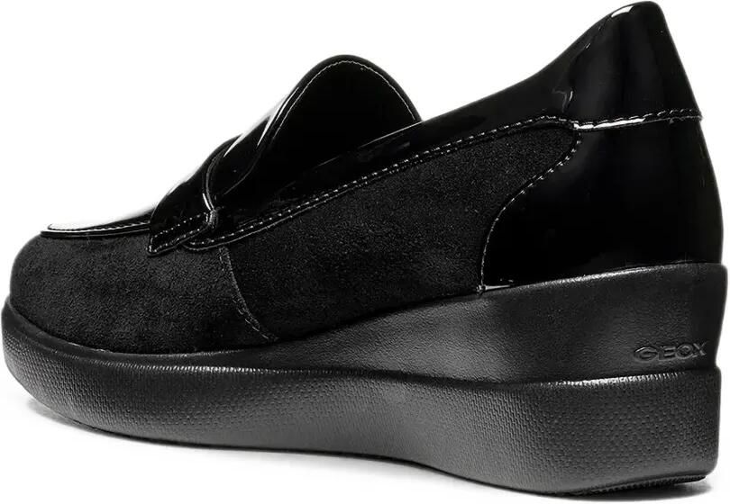 Geox Stardust loafers met sleehak en vlakken Zwart - Foto 2