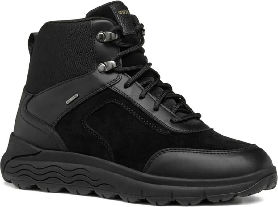 Geox Suède leren sneakers Zwart