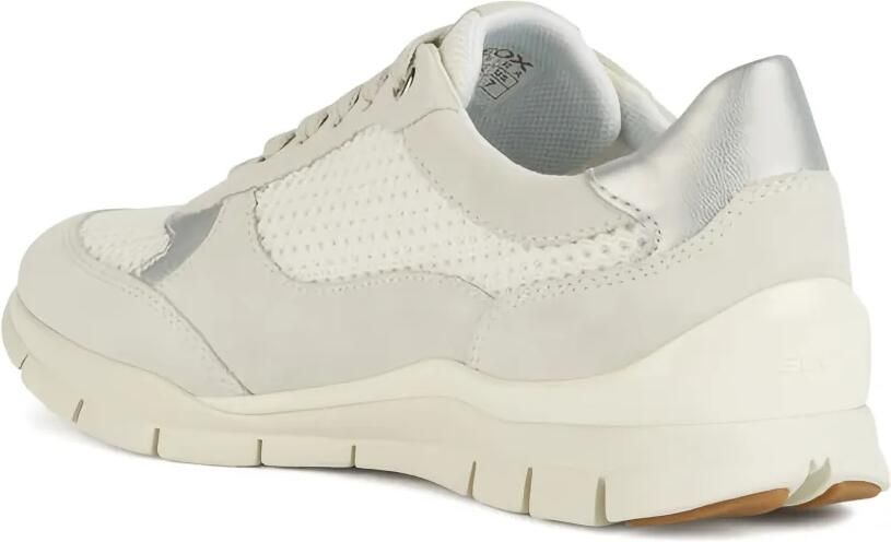 Geox Sukie suède sneakers met mesh vlak Beige - Foto 2