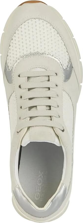 Geox Sukie suède sneakers met mesh vlak Beige - Foto 5