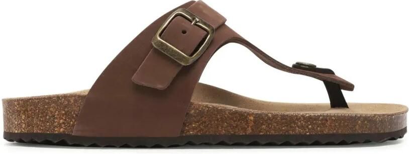 Geox Teenslippers met gespsluiting Bruin