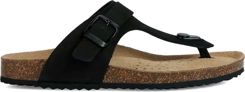 Geox Teenslippers met gespsluiting Zwart