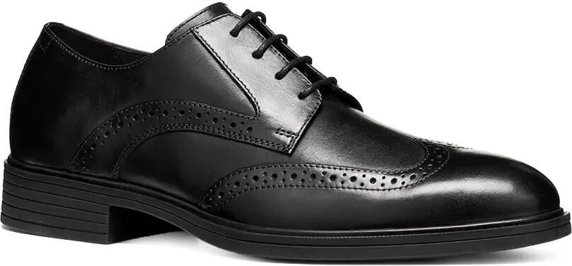 Geox Thorian derby veterschoenen met brogue-detail Zwart - Foto 3