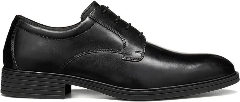 Geox Thorian leren derby veterschoenen Zwart