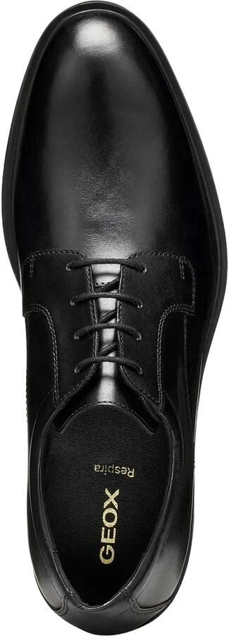 Geox Thorian leren derby veterschoenen Zwart - Foto 4