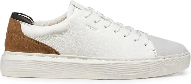 Geox U Deiven leren sneakers Wit
