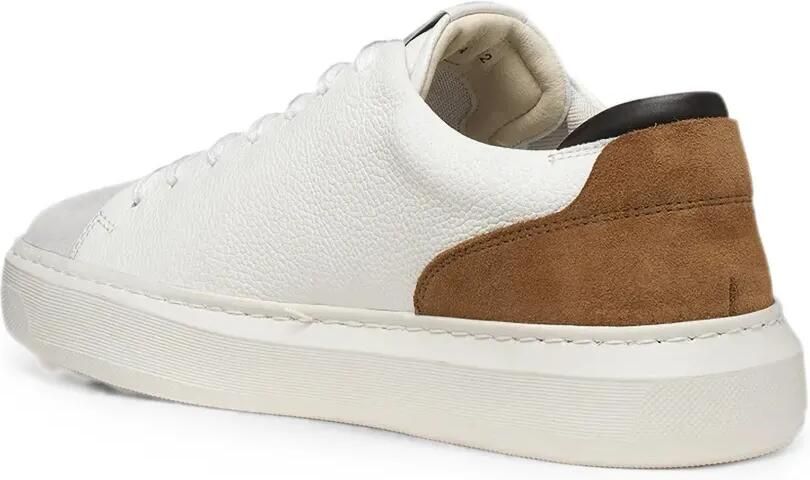 Geox U Deiven leren sneakers Wit - Foto 3