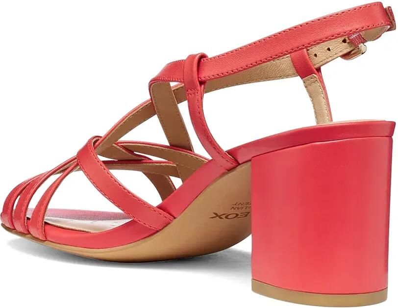 Geox Virilisa sandalen met blokhak en bandjes Rood - Foto 2