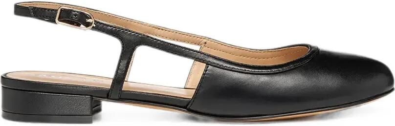 Geox Virnilisa B platte pumps met gespsluiting Zwart