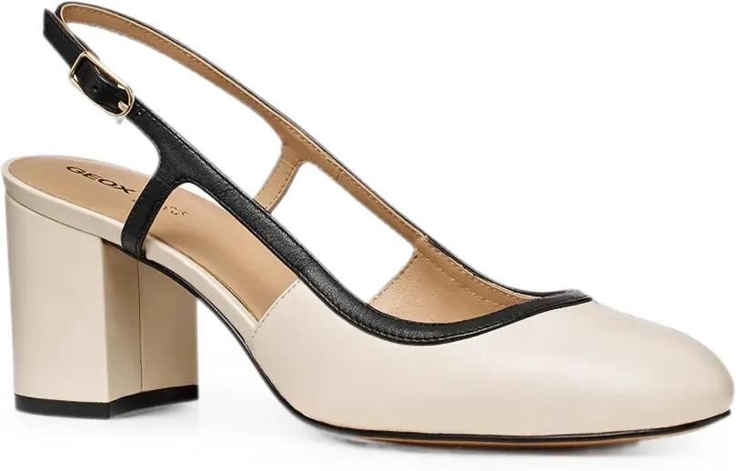 Geox Virnilisa slingback pumps met hak Beige - Foto 4