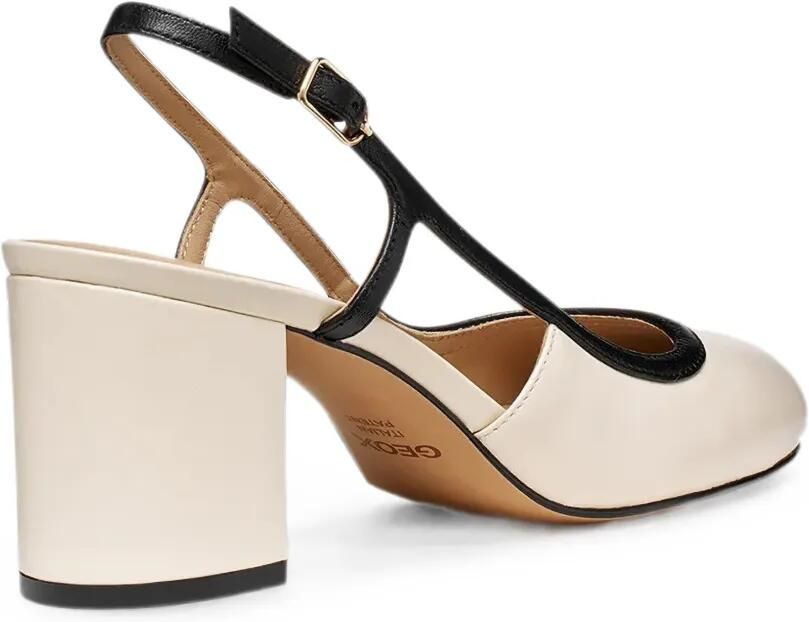 Geox Virnilisa slingback pumps met hak Beige - Foto 3
